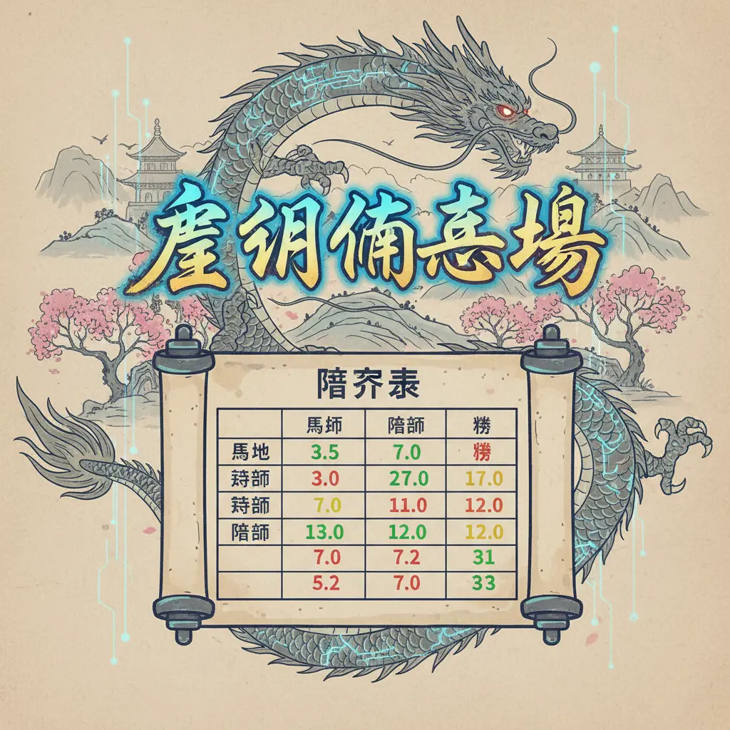 賠率表 - 費明頓馬場