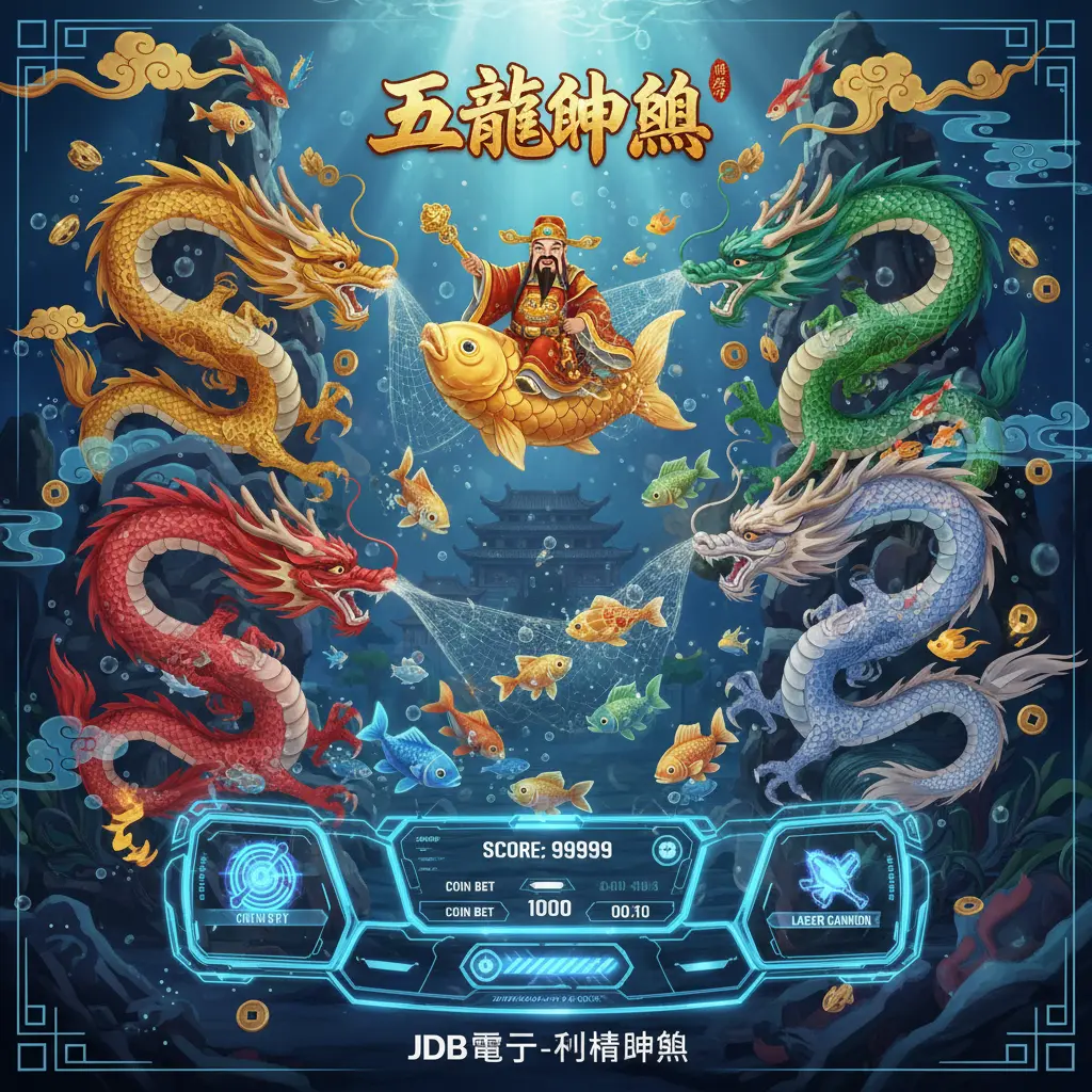 JDB電子-財神捕魚 - 五龍捕魚